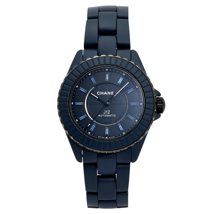 新品] シャネル J12 H10310ブルー ダイヤモンド セラミック | ゆきざき