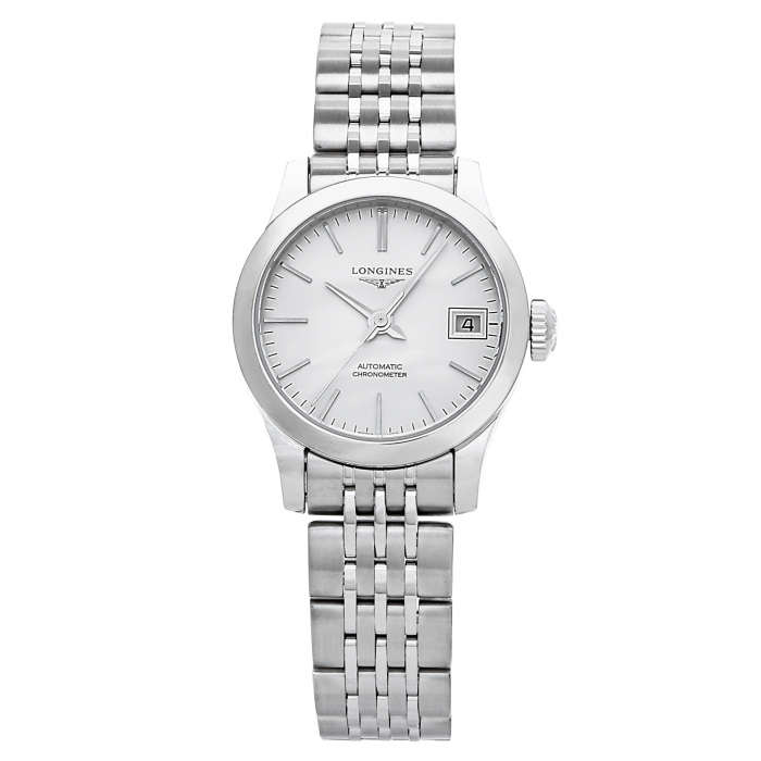 ✨LONGINES✨ロンジン✨デイト✨L3612✨シルバー文字盤✨腕時計✨ 新品] ロンジン レコード L23204726シルバー ステンレス デイト表示