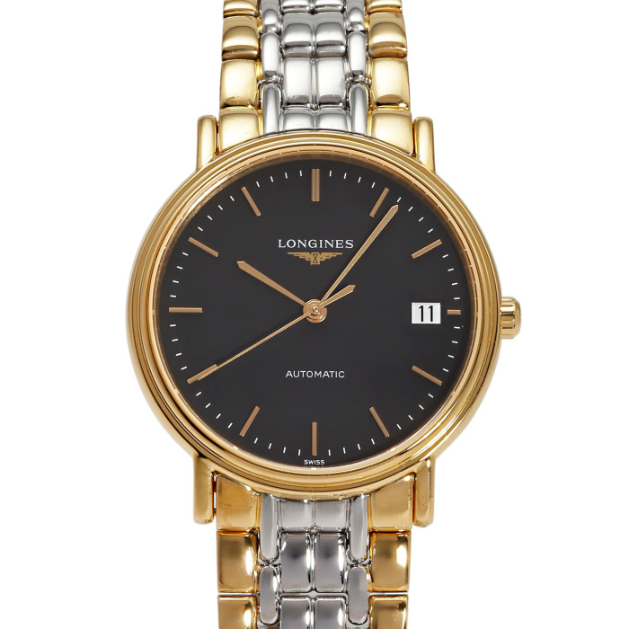 新品] ロンジン グランドクラシック L48212527ブラック イエロー